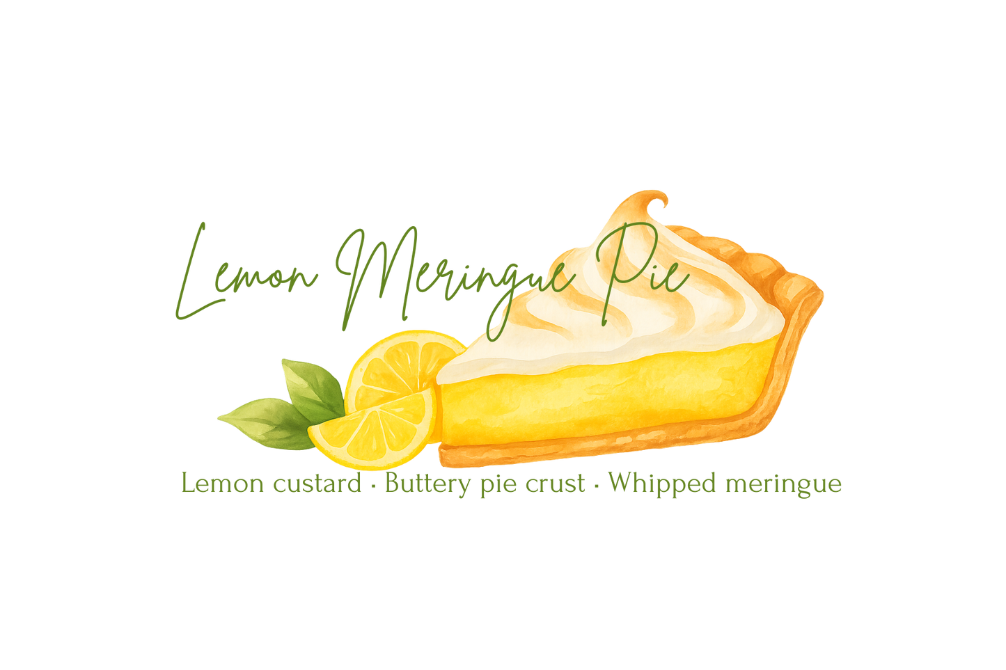 Lemon Meringue Pie - Soy Candle